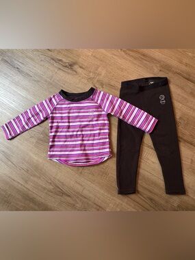 🍃3/$30 Kombi Toddler Girl’s Fleece Thermal Set